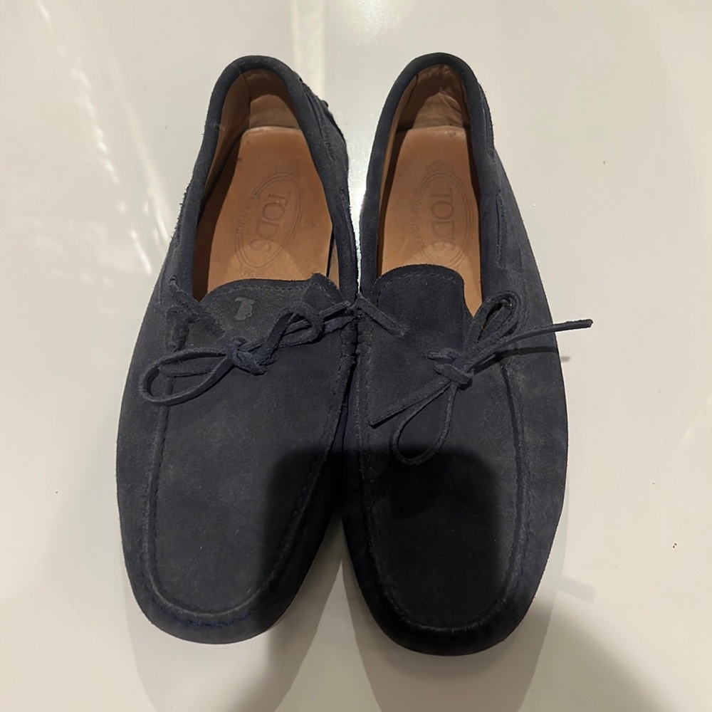 Tods navy mens shoe